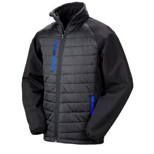 Result Unisex Adult Compass Softshell Gilet / Black/Royal Blue